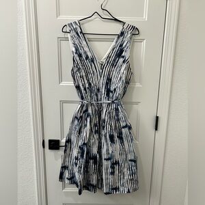 Simply Vera White and Blue Cotton Dress.